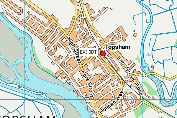 EX3 0DT map - OS VectorMap District (Ordnance Survey)