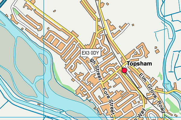 EX3 0DY map - OS VectorMap District (Ordnance Survey)