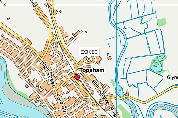 EX3 0EG map - OS VectorMap District (Ordnance Survey)