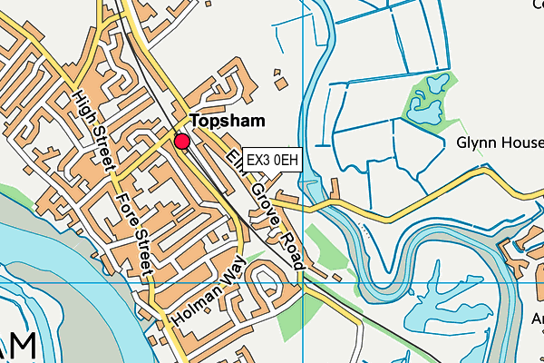 EX3 0EH map - OS VectorMap District (Ordnance Survey)