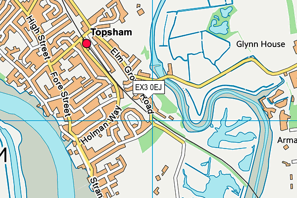 EX3 0EJ map - OS VectorMap District (Ordnance Survey)