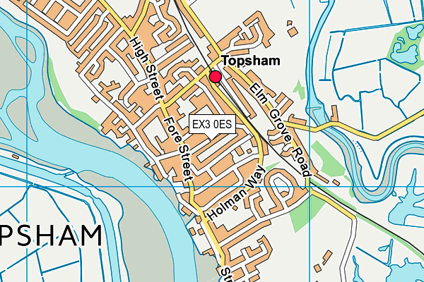 EX3 0ES map - OS VectorMap District (Ordnance Survey)