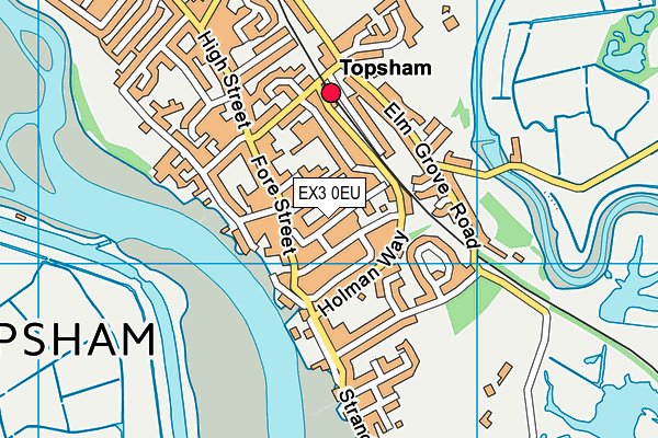 EX3 0EU map - OS VectorMap District (Ordnance Survey)