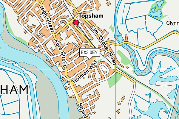 EX3 0EY map - OS VectorMap District (Ordnance Survey)