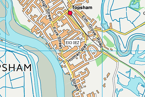 EX3 0EZ map - OS VectorMap District (Ordnance Survey)