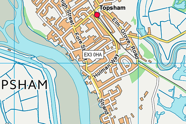 EX3 0HA map - OS VectorMap District (Ordnance Survey)