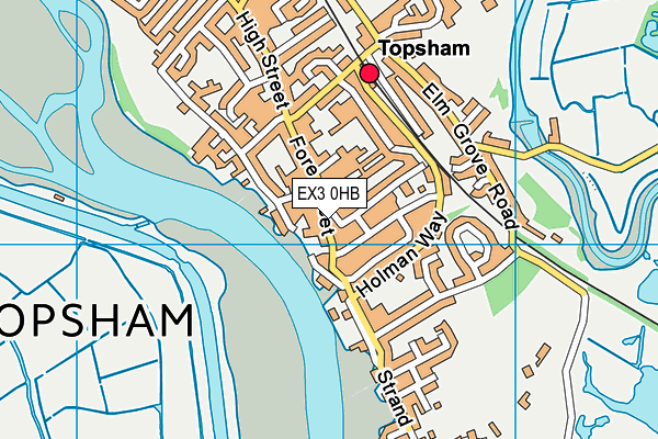 EX3 0HB map - OS VectorMap District (Ordnance Survey)