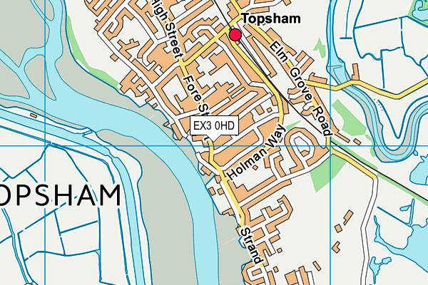 EX3 0HD map - OS VectorMap District (Ordnance Survey)