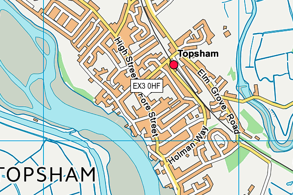 Topsham Swimming Pool map (EX3 0HF) - OS VectorMap District (Ordnance Survey)