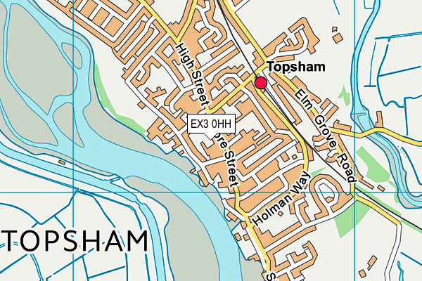 EX3 0HH map - OS VectorMap District (Ordnance Survey)