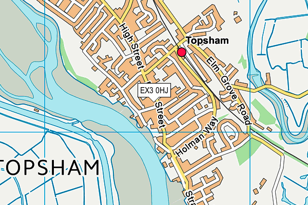 EX3 0HJ map - OS VectorMap District (Ordnance Survey)