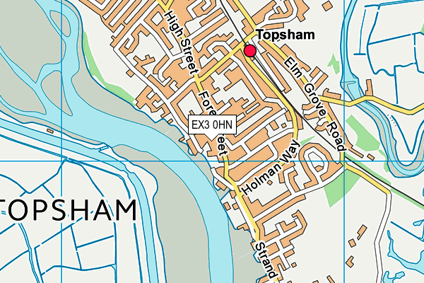 EX3 0HN map - OS VectorMap District (Ordnance Survey)