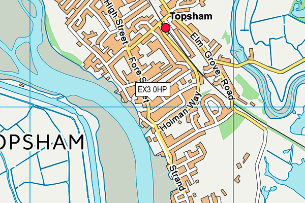 EX3 0HP map - OS VectorMap District (Ordnance Survey)