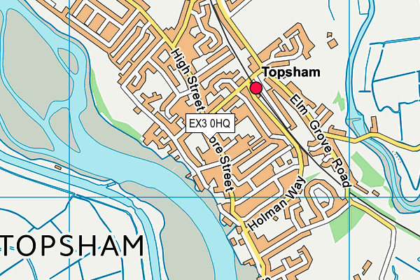 EX3 0HQ map - OS VectorMap District (Ordnance Survey)