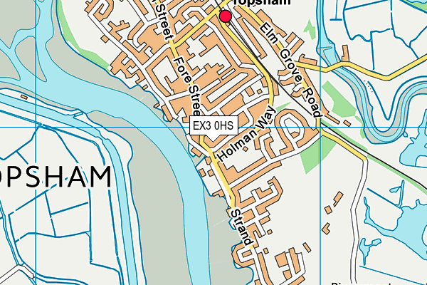 EX3 0HS map - OS VectorMap District (Ordnance Survey)