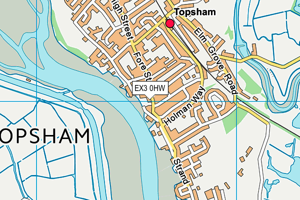EX3 0HW map - OS VectorMap District (Ordnance Survey)