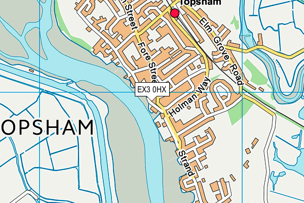 EX3 0HX map - OS VectorMap District (Ordnance Survey)