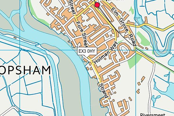 EX3 0HY map - OS VectorMap District (Ordnance Survey)