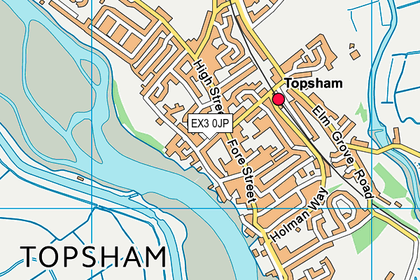 EX3 0JP map - OS VectorMap District (Ordnance Survey)