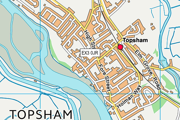 EX3 0JR map - OS VectorMap District (Ordnance Survey)