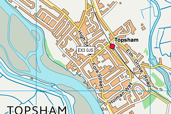 EX3 0JS map - OS VectorMap District (Ordnance Survey)