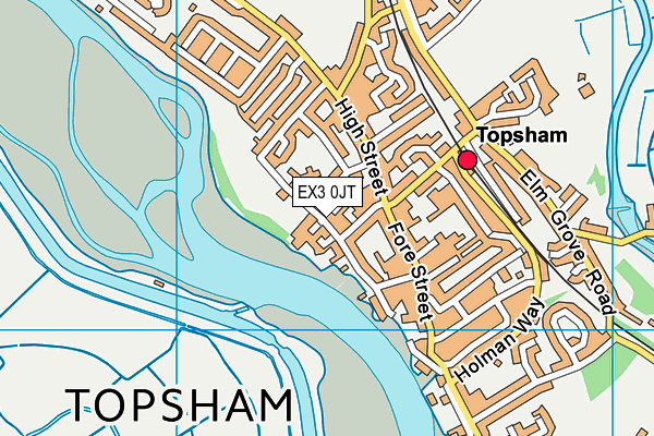 EX3 0JT map - OS VectorMap District (Ordnance Survey)