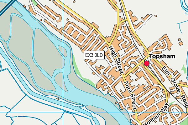 EX3 0LD map - OS VectorMap District (Ordnance Survey)