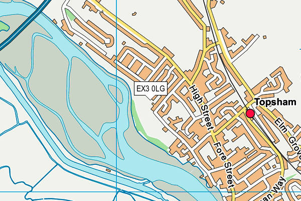 EX3 0LG map - OS VectorMap District (Ordnance Survey)