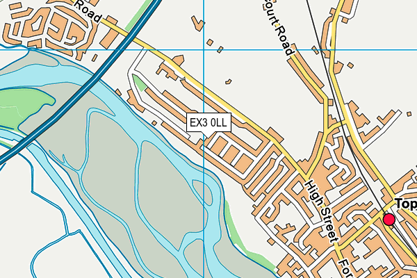 EX3 0LL map - OS VectorMap District (Ordnance Survey)
