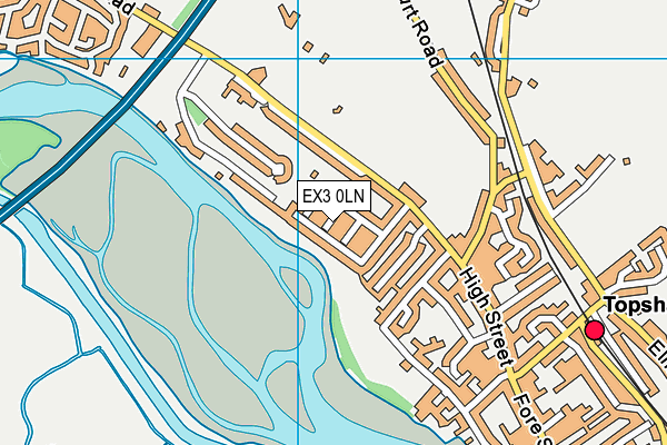 EX3 0LN map - OS VectorMap District (Ordnance Survey)