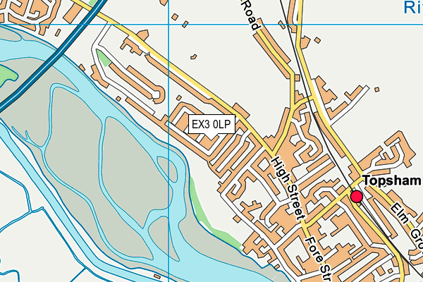 EX3 0LP map - OS VectorMap District (Ordnance Survey)