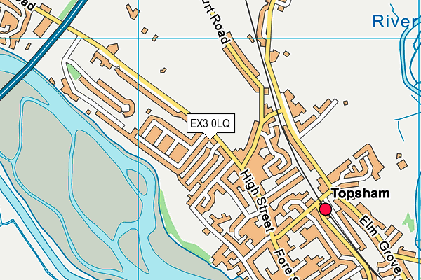 EX3 0LQ map - OS VectorMap District (Ordnance Survey)