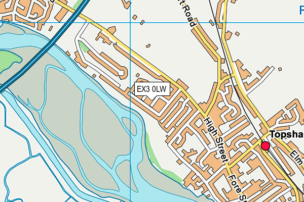 EX3 0LW map - OS VectorMap District (Ordnance Survey)