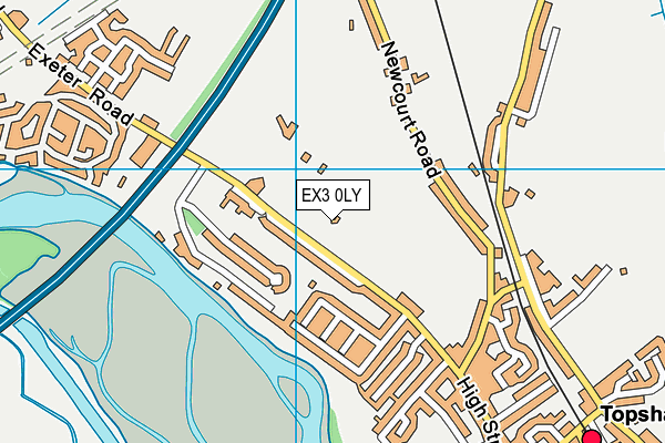 University Of Exeter (Topsham Sports Ground) map (EX3 0LY) - OS VectorMap District (Ordnance Survey)