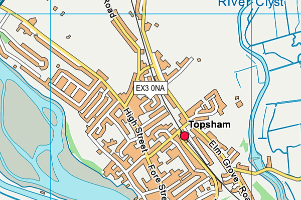 EX3 0NA map - OS VectorMap District (Ordnance Survey)