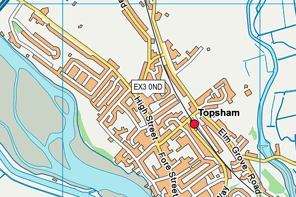 EX3 0ND map - OS VectorMap District (Ordnance Survey)