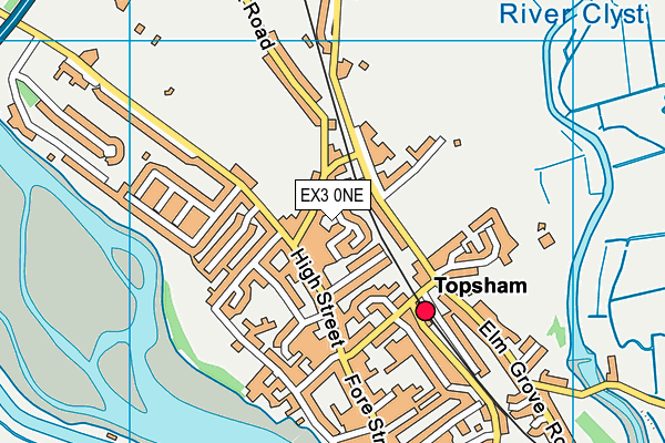 EX3 0NE map - OS VectorMap District (Ordnance Survey)