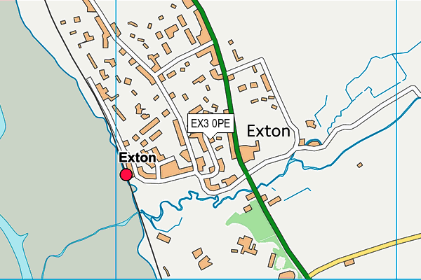 EX3 0PE map - OS VectorMap District (Ordnance Survey)