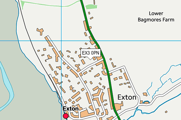 EX3 0PN map - OS VectorMap District (Ordnance Survey)