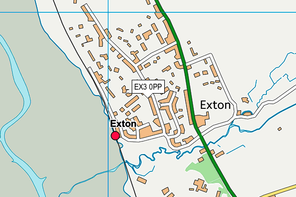 EX3 0PP map - OS VectorMap District (Ordnance Survey)