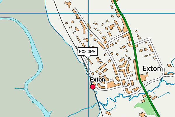 EX3 0PR map - OS VectorMap District (Ordnance Survey)