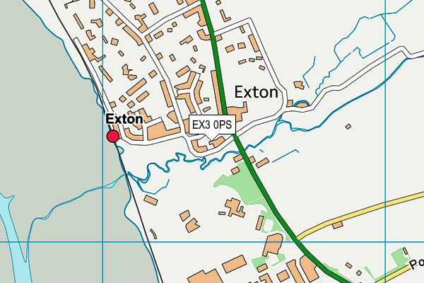 EX3 0PS map - OS VectorMap District (Ordnance Survey)