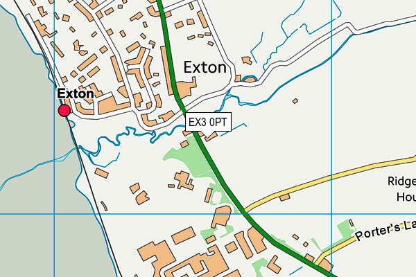 EX3 0PT map - OS VectorMap District (Ordnance Survey)