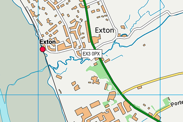 EX3 0PX map - OS VectorMap District (Ordnance Survey)