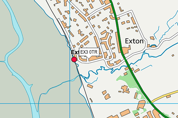 EX3 0TR map - OS VectorMap District (Ordnance Survey)