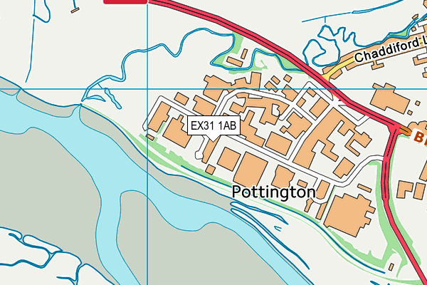 EX31 1AB map - OS VectorMap District (Ordnance Survey)