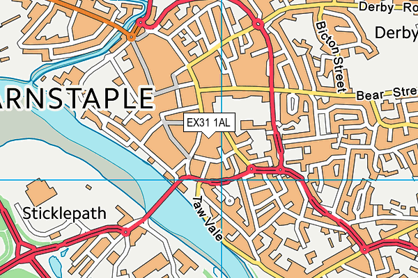 EX31 1AL map - OS VectorMap District (Ordnance Survey)