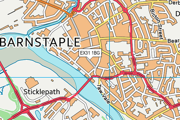 EX31 1BG map - OS VectorMap District (Ordnance Survey)