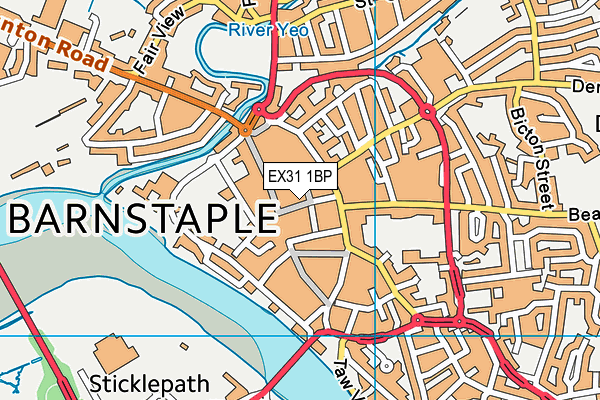 EX31 1BP map - OS VectorMap District (Ordnance Survey)