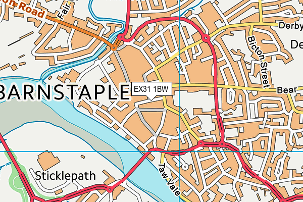 EX31 1BW map - OS VectorMap District (Ordnance Survey)